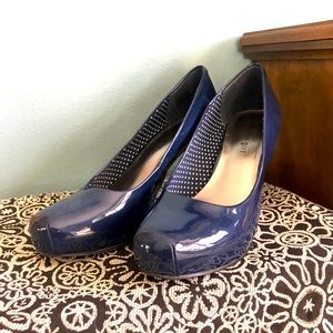 Madden Girl patent navy heels
